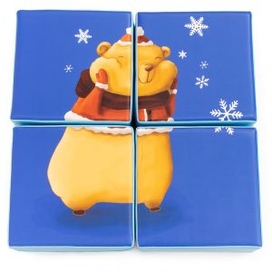 4 Pieces Double Sided Puzzle – Hamster and Squirrel